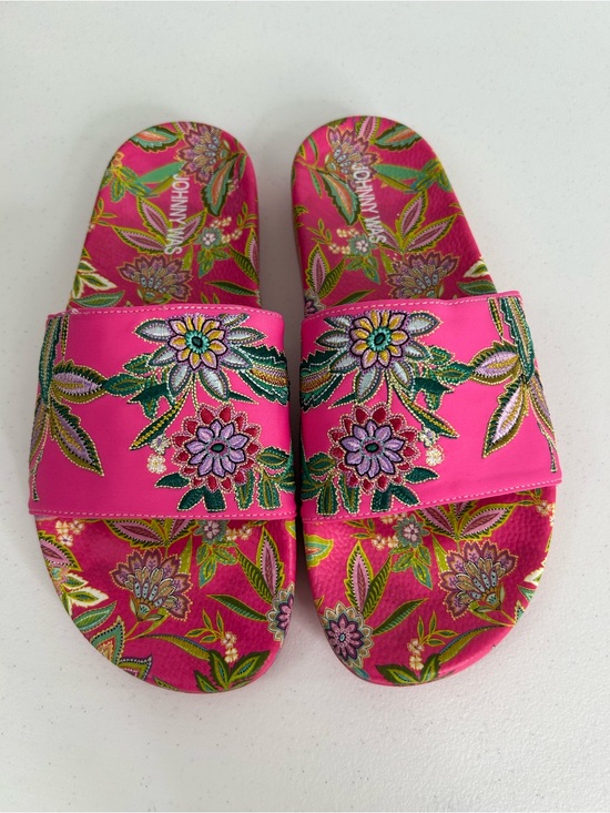 Johnny Was Shoes - Johnny Was Flamingo Poolslide Size 9